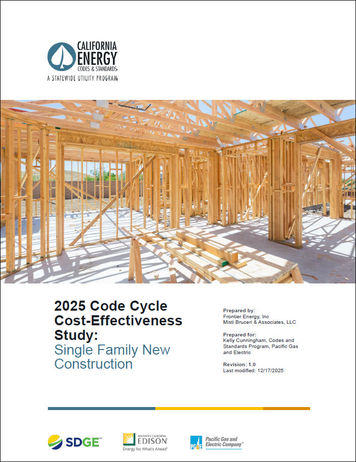 Cover of Single Family New Construction Cost Effectiveness Memo