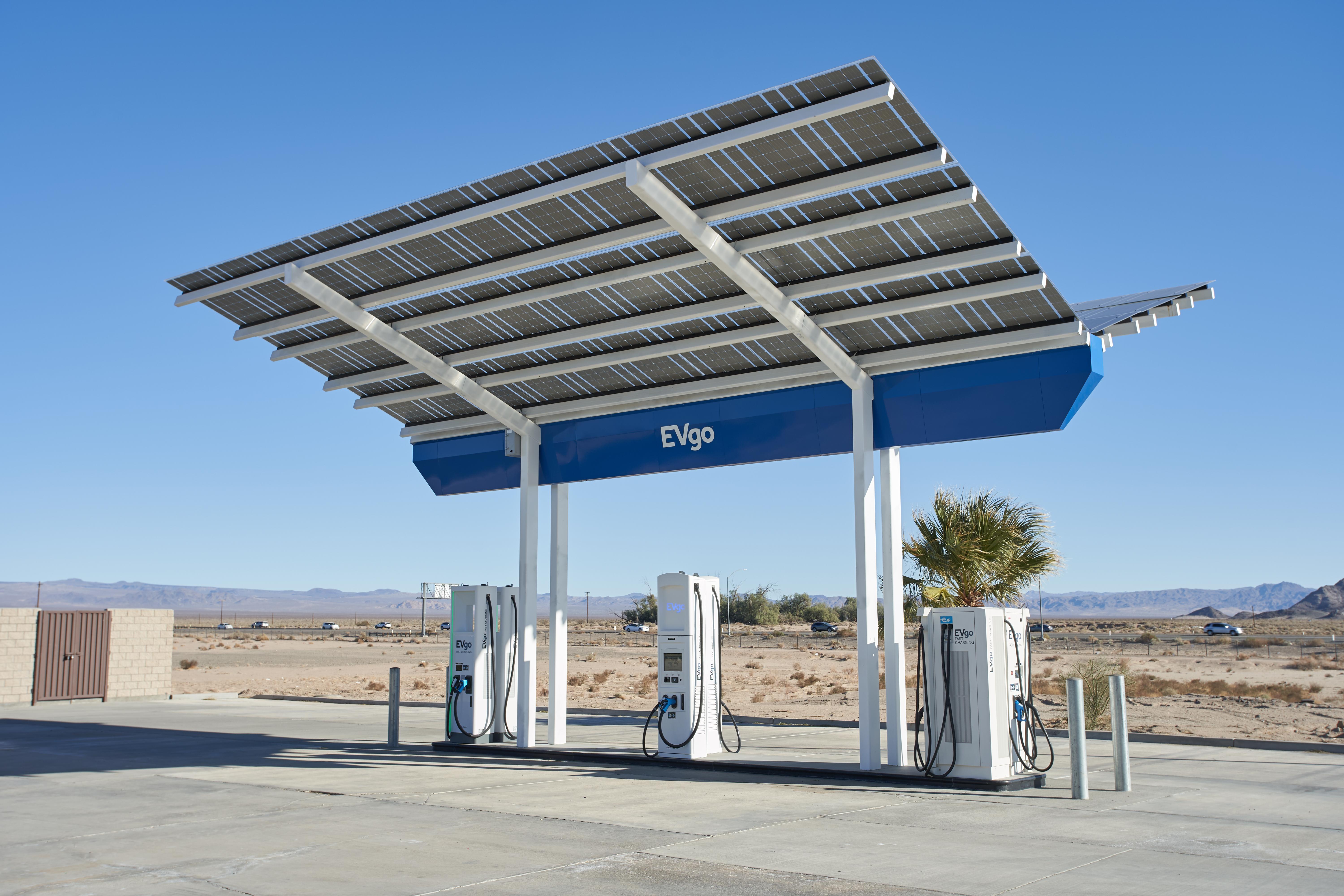 EV charging station on I-5