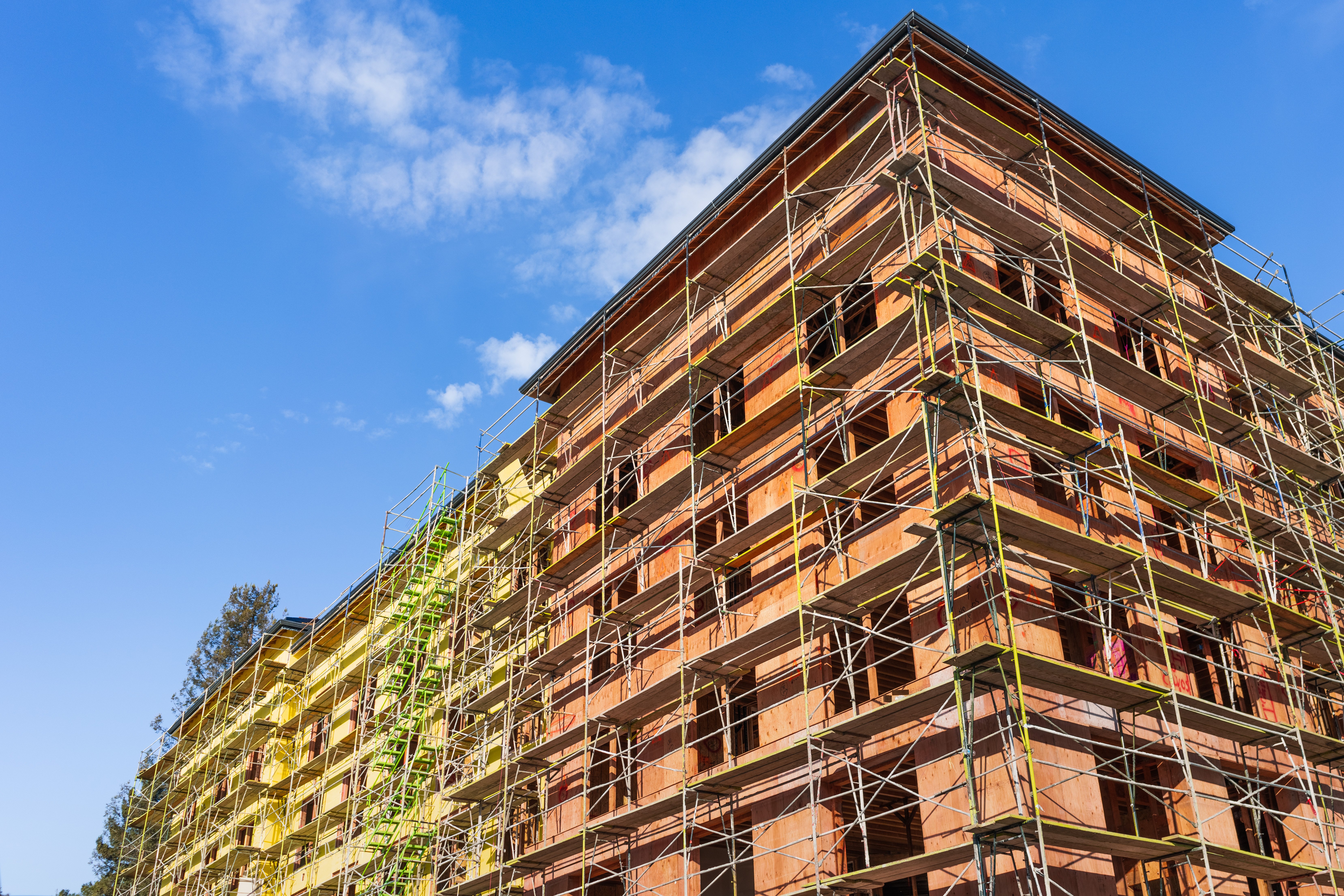 Image of New Multifamily Housing Building under Construction