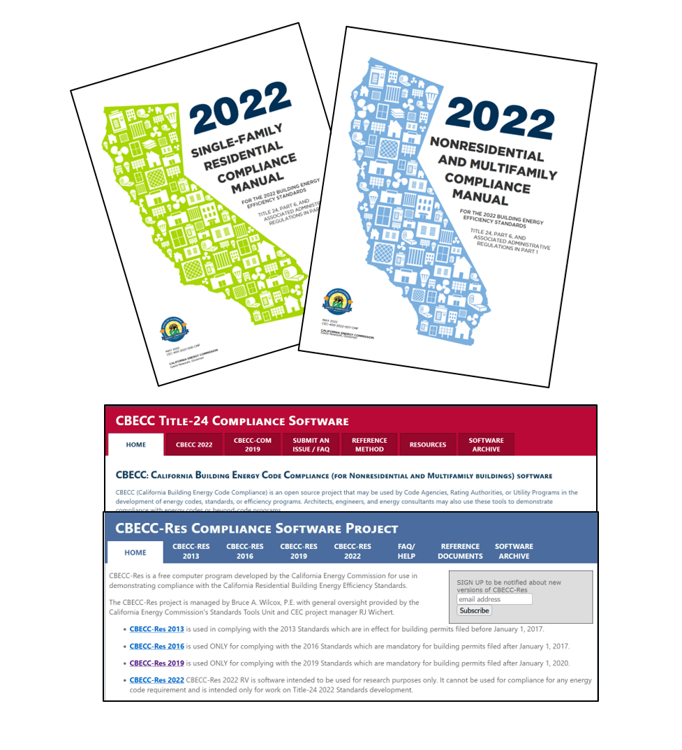 Title 24 compliance tools collage