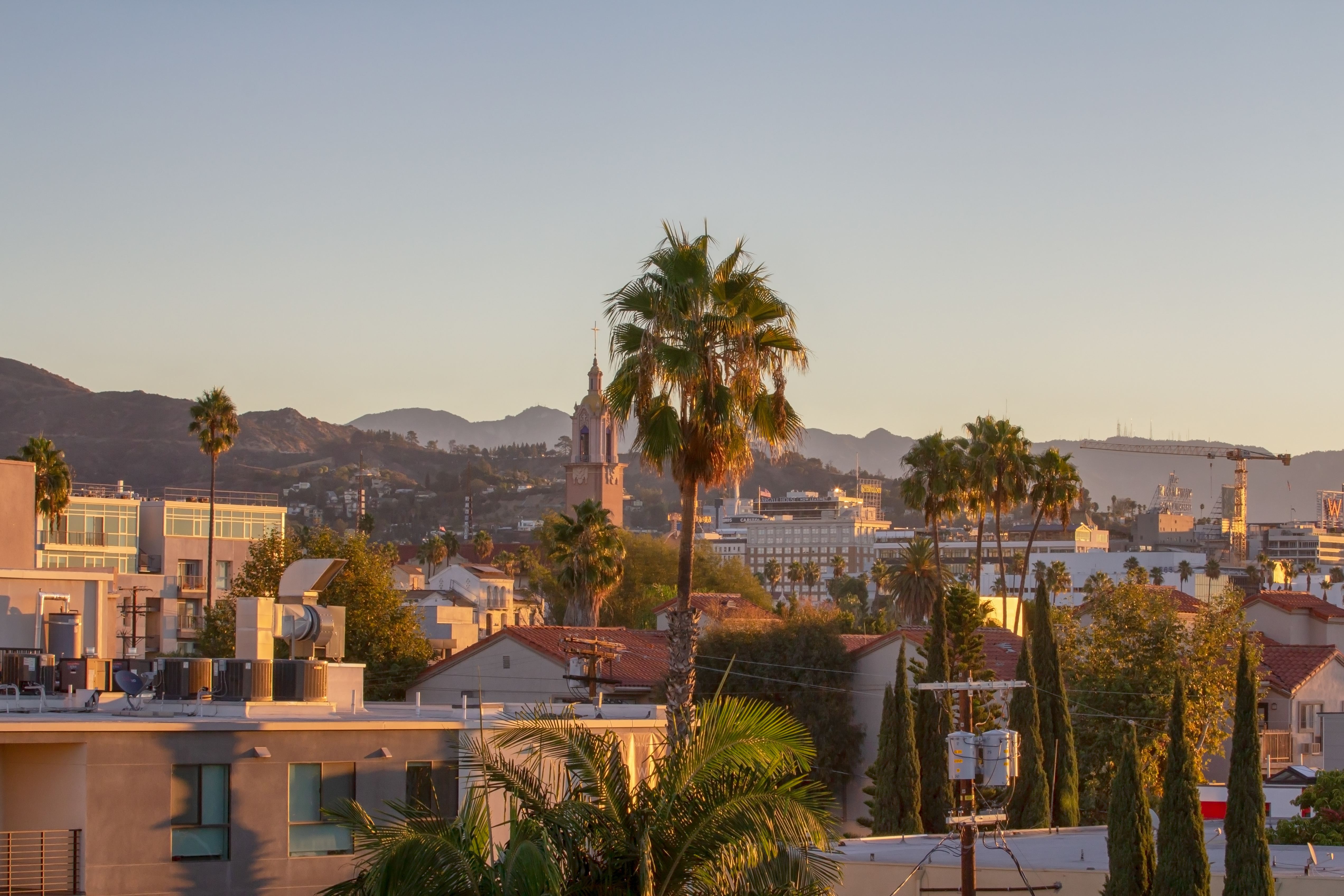 WeHo skyline at dusk