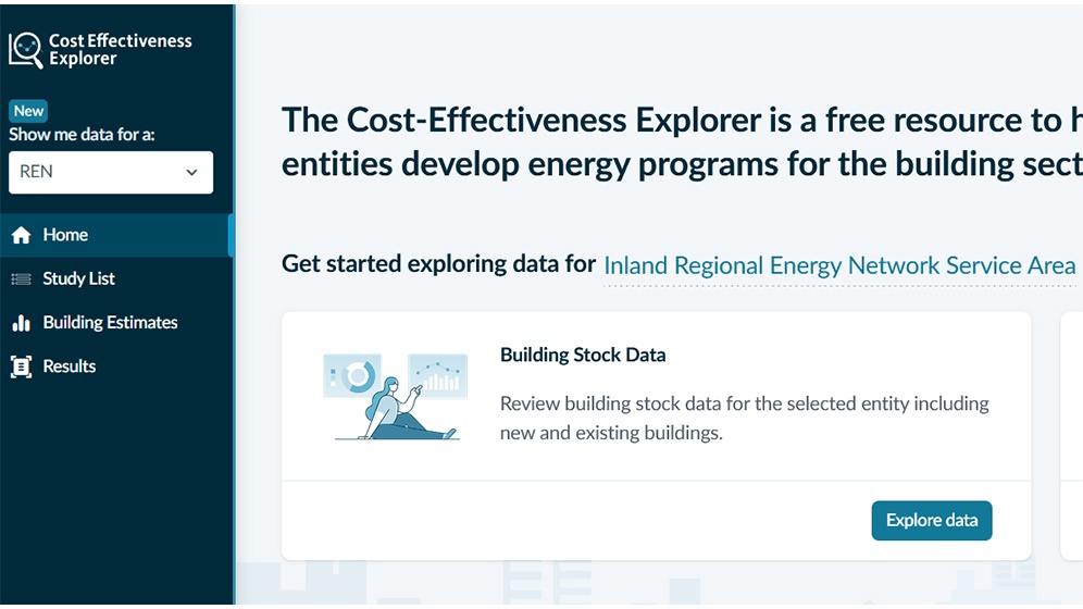 Image of Cost Effectiveness Explorer screen